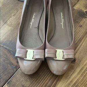 Salvatore Ferragamo Pink Flats Elegant Loafers